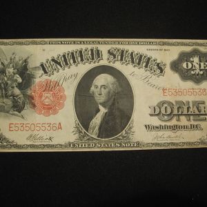 1917 $1 US Note Legal Tender SAWHORSE Fr. 37 Elliott-Burke 1917 Very Fine