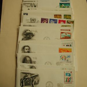 1970s Lot of 30 United Nations First Day Covers Mixed