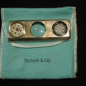 Tiffany Sterling Silver Ruler Compass Magnify Thermometer circa 1970