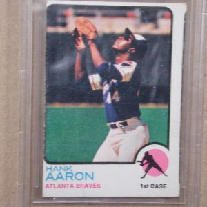 1973 Topps #100 Hank Aaron Beckett Cert. 2.5 G-VG