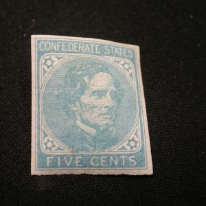 1861-1864 Confederate Stamp Mint CS7 VF