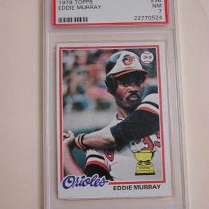 1978 Topps- Eddie Murray Rookie Baseball Card #36 Baltimore Orioles - PSA 7
