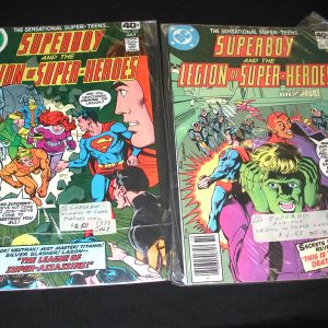 1979 - 2 DC Comics - Superboy Legion of Super Heroes #256  Oct. #253 July