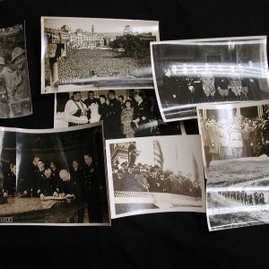 WWII Italy Mussolini-Rome-Lombardia Baptism-Lord Perth-lot of 8