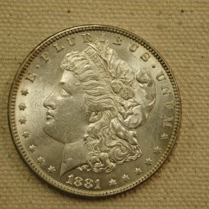 1881 U.S Morgan Silver Dollar Choice Uncirculated