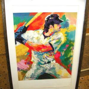 Leroy Neiman Mike Piazza lmtd edition litho Framed and matted Park West paperwork