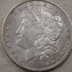 1886-O U.S Morgan Silver Dollar Extra Fine