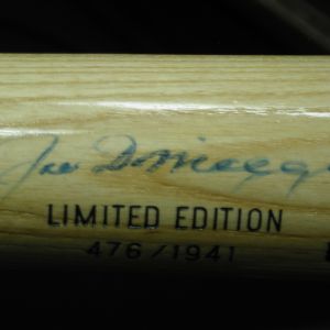 Joe Dimaggio- Signed Game Model Baseball Bat PSA with Display Case