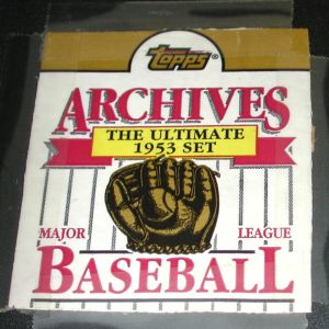 1991 -Topps Archives Baseball - The Ultimate 1953 Set in binder