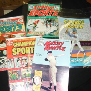 Mixed Lot - Strange Sports, Magnum Comics, George Foster, Mickey Mantle