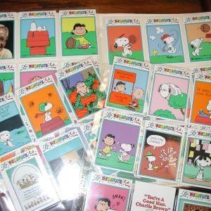 Vintage- Peanuts by Schulz -Trading Cards- Lot of 33 Cards