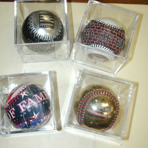 Cooperstown Hall of Fame- 2007-2016- Mixed Lot of 4 commemorative balls