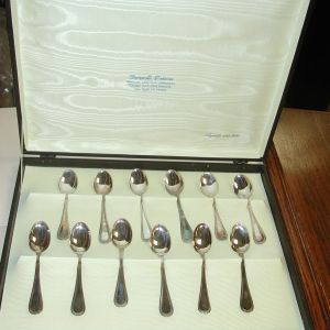 Bruno Zaramella Argento 800 Silver Set of 12 demitasse in display box