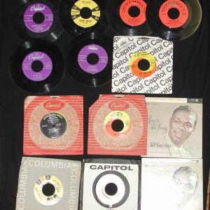 Vinyl- Nat King Cole, Johnny Mathis- Lot of 18 Records