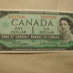 1967 Bank of Canada $1 Note Uncirculated
