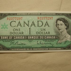 1967 Bank of Canada $1 Note Uncirculated
