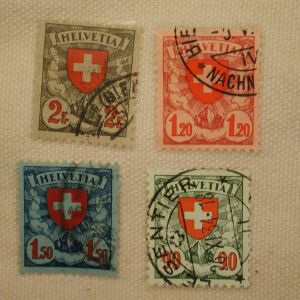 Swiss Stamp #200-203 used lot