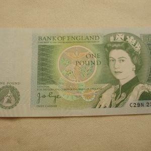 Bank of England One Pound Isaac Newton 1980s Uncirculated