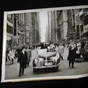 New York City Historical photo 1951 French President Vincent Auriol