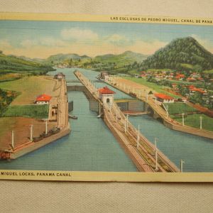 U.S. S. Balboa Canal Zone 1941 Pedro Miguel Panama Canal Postcard