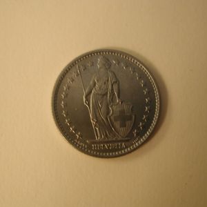 1968 Switzerland 2 Francs Uncirculated KM 21A.1