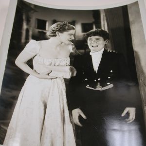 Joan Fontaine Photo with Crying Boy