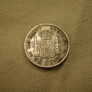 1921 Mexico 50 Centavos KM 447 XF-AU