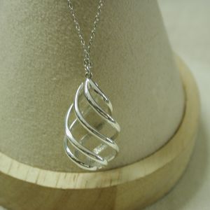iffany Co Sterling Silver Paloma Picasso Venezia Luce Spiral Necklace 18”