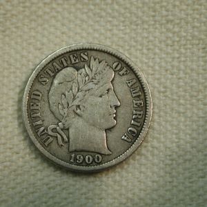 1900 U.S Barber Dime Very Fine