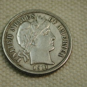 1911 U.S Barber Dime Extra Fine