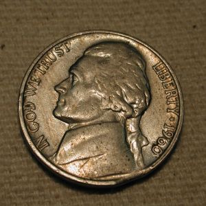 U.S Jefferson Nickel Error Coin W/ Clipped Planchet