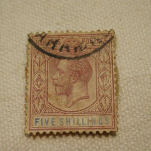 Bahamas 1921 5 Shillings SG88 Used Purple and Blue