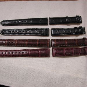 Alligator Watch strap 16mm lug 14mm buckle Brown - Long - Chronoswiss Handmade