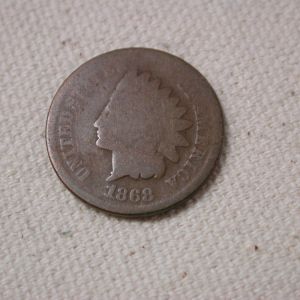 1868 U.S Indian Head Cent Good