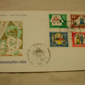 1966 Germany First Day Cover Wohlfahrtsdmarfen Frog into Prince