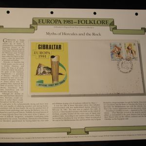 1981 European folklore FDC set of 8 Cached F.D.C Unaddressed