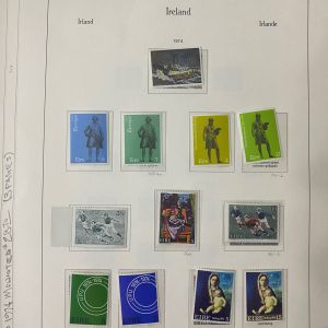 1974-1980- Ireland Mounted Stamp Sheets