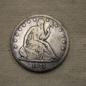 1875 U.S Seated Liberty Half Dollar Very Good