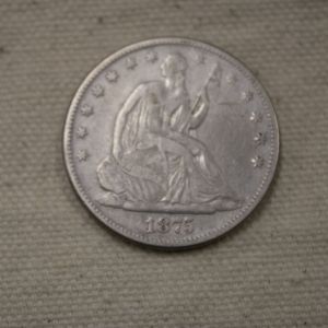 1875 U.S Seated Liberty Half Dollar Very Fine