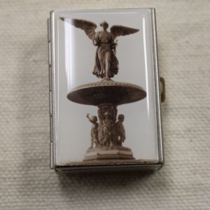 Bethesda Fountain Angels trinket box artist signed