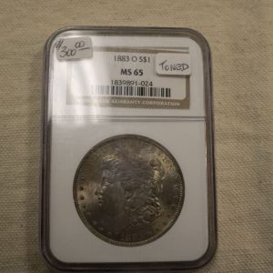 1883-O S$1 MS65 Toned NGC Certified