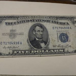 1953 U.S Five Dollar Note Good