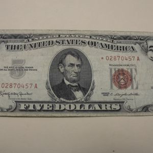 1963-A U.S Five Dollar Star Note Very Good