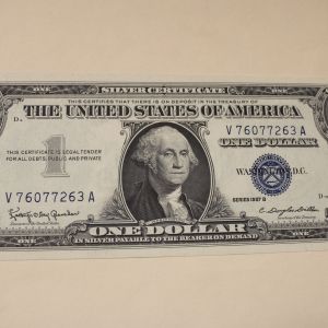 1957-B U.S One Dollar Silver Certificate Uncirculated Washington