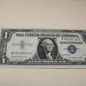 1957-B U.S One Dollar Silver Certificate Uncirculated