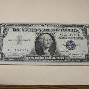 1957 U.S One Dollar Silver Certificate  Very Fine
