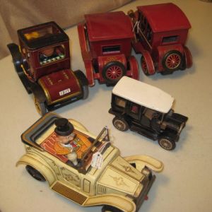 Tin cars Gooney-Grand PA-1917- lot 50s/60s Japan battery operated