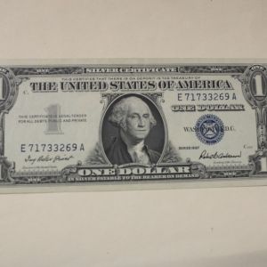 1957 U.S One Dollar Silver Certificate Uncirculated