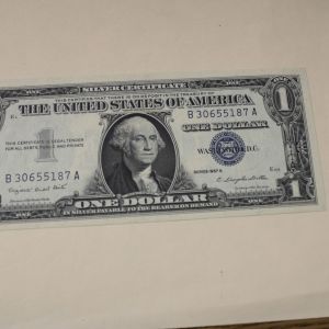 1957-A U.S One Dollar Silver Certificate Uncirculated