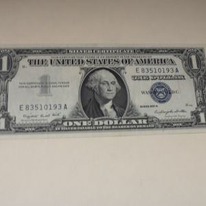 1957-A U.S One Dollar Silver Certificate Uncirculated